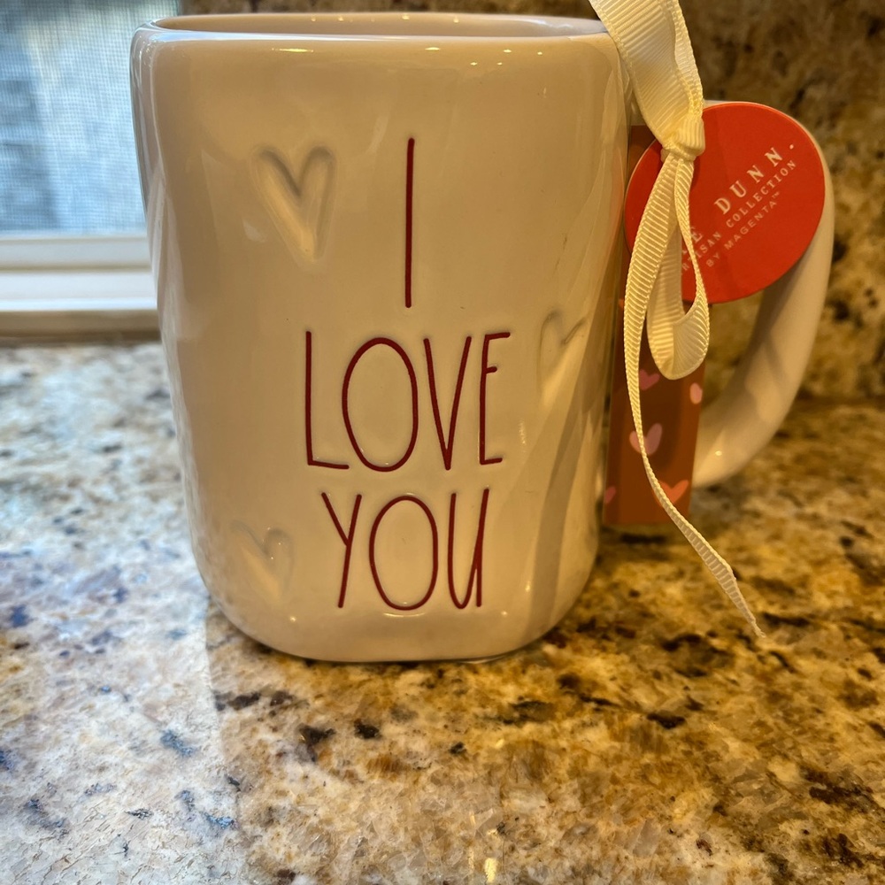 Rae Dunn White 'I Love You' Mug Valentine’s Day